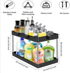 2 tray divider storage organizer