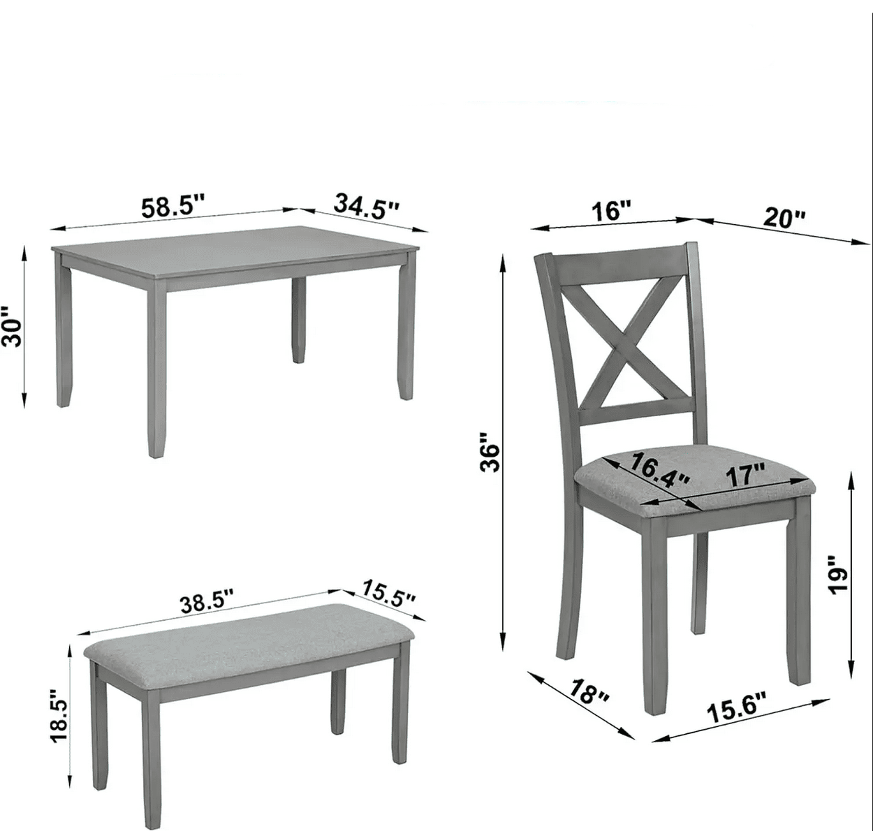 Dining Table With Bench And Chairs