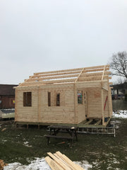 FST-450 Tiny Wood House Kit With Bedroom, Bathroom & Kitchen (400sqft)