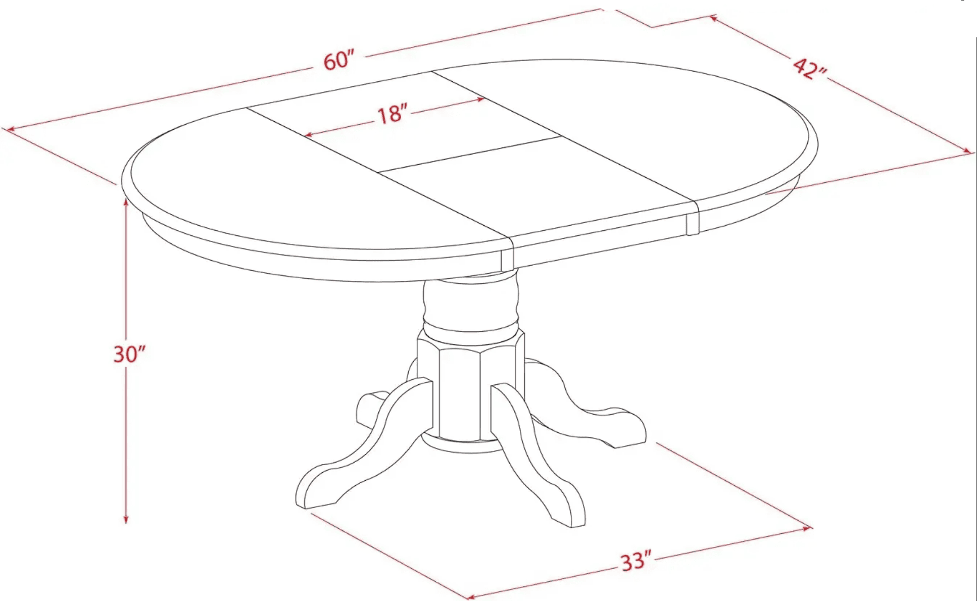 Solid Wood Dining Table With 6 Chairs