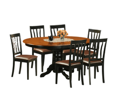 Solid Wood Dining Table With 6 Chairs