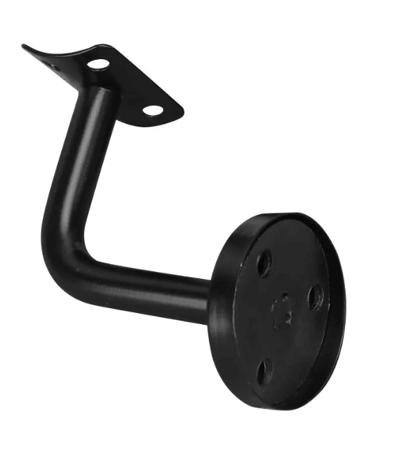 modern bracket for wood round handrail