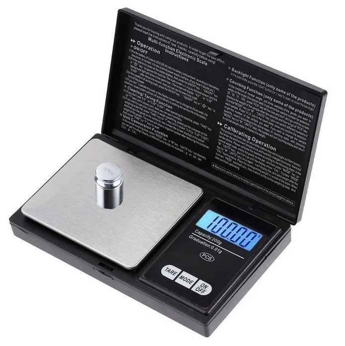 portable scale with 100g calibration weight